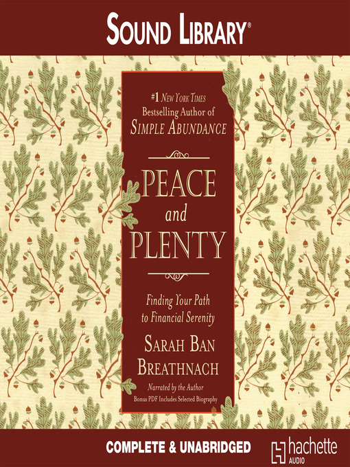 Title details for Peace and Plenty by Sarah Ban Breathnach - Wait list
